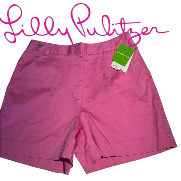 Lilly Pulitzer White Label NWT Par shorts in hibiscus pink. Size 4. Beautiful - Picture 1 of 11